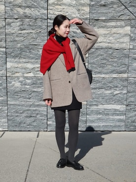 「冬コーデ」｜ひなさん（レディース・165cm）の冬コーディネート