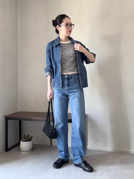 「アイテム（ジャケット/アウター）」を使った、ひなさん（レディース・165cm）の夏コーディネート