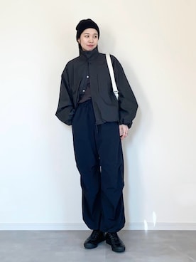 「ete（エテ）の○オブジェ ピアス L（ピアス（両耳用））」を使った、ひなさん（レディース・164cm）の春コーディネート