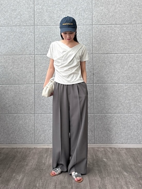 「アイテム（ピアス（両耳用））」を使った、ひなさん（レディース・165cm）の夏コーディネート
