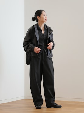 「アイテム（リング）」を使った、ひなさん（レディース・165cm）の秋コーディネート