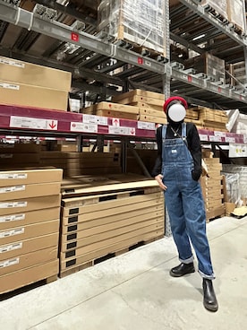 「Levi's（リーバイス）のアイテム（サロペット/オーバーオール）」を使った、wsinngaさん（レディース・163cm）の秋コーディネート