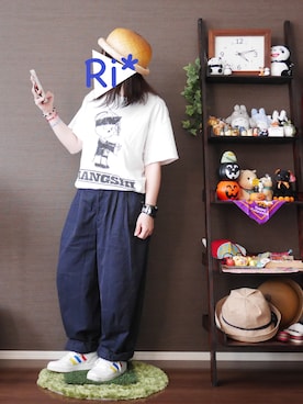 「WALL（ウォール）のアイテム」を使った、Ri*さん（レディース・152cm）の秋コーディネート