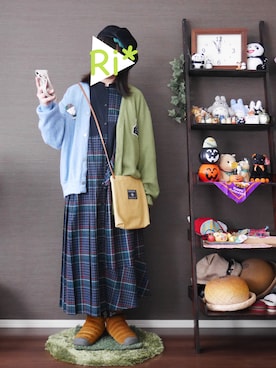 「チャイハネ（チャイハネ）のアイテム（シューズ）」を使った、Ri*さん（レディース・152cm）の秋コーディネート