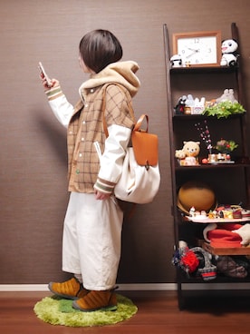 「チャイハネ（チャイハネ）のアイテム（シューズ）」を使った、Ri*さん（レディース・152cm）の冬コーディネート