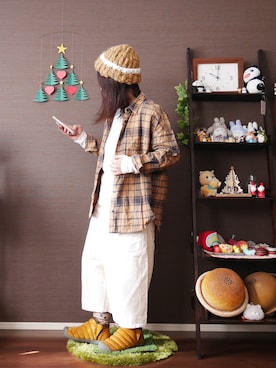 「チャイハネ（チャイハネ）のアイテム（シューズ）」を使った、Ri*さん（レディース・152cm）の秋コーディネート