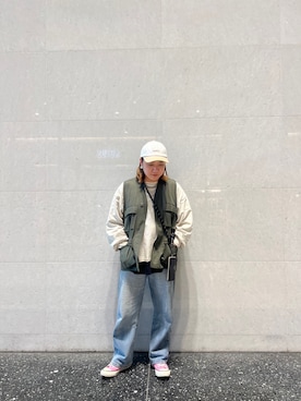 「AVIREX（アヴィレックス）のアイテム（その他）」を使った、AIKAさん（レディース・156cm）の春コーディネート