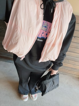 「アイテム（ダウンベスト）」を使った、봄ꕤ*.ﾟさん（レディース・160cm）の冬コーディネート