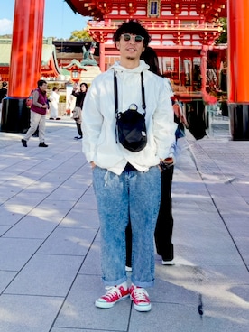 おサルさんさん（メンズ・175cm）の冬コーディネート