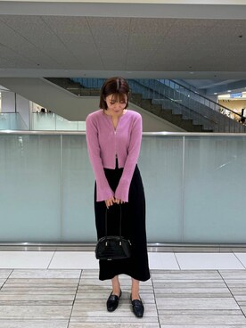 「SENSE OF PLACE by URBAN RESEARCH(センスオブプレイスバイアーバンリサーチ)の『一部WEB限定カラー』『サイズ展開あり』ダブルストラップカップツキキャミソール(キャミソール、ホワイト系)」を使った、chikakoさん(レディース・170cm)の秋コーディネート