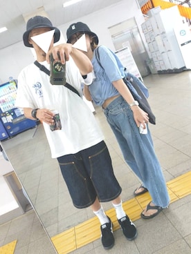 「Carhartt(カーハート)のアイテム」を使った、イーチさん(レディース・160cm)の秋コーディネート