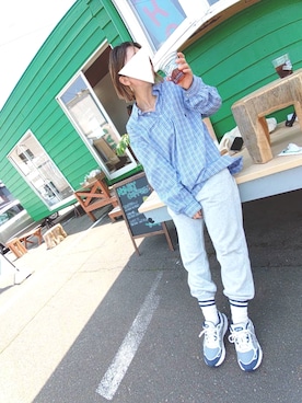 POLO RALPH LAURENのシャツ/ブラウス（ブルー系）を使ったレディース 