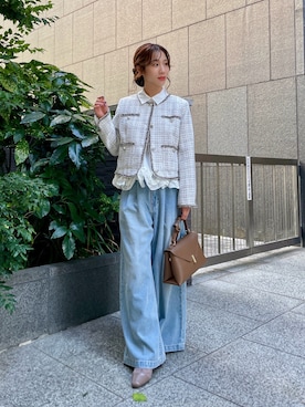 「PROPORTION BODY DRESSING（プロポーションボディドレッシング）のアイテム」を使った、Hikariさん（レディース・153cm）の秋コーディネート