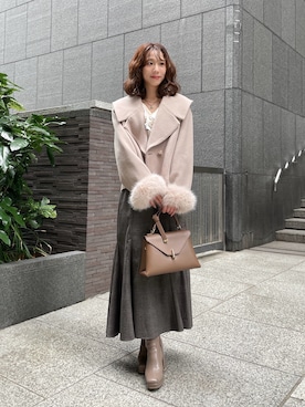 「PROPORTION BODY DRESSING（プロポーションボディドレッシング）のアイテム」を使った、Hikariさん（レディース・153cm）の秋コーディネート
