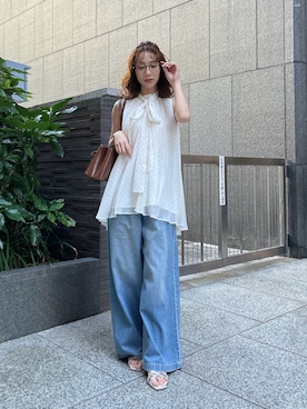 「EDIT COLOGNE（エディットコロン）のアイテム」を使った、Hikariさん（レディース・153cm）の夏コーディネート