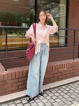 「PROPORTION BODY DRESSING（プロポーションボディドレッシング）のアイテム」を使った、Hikariさん（レディース・153cm）の夏コーディネート