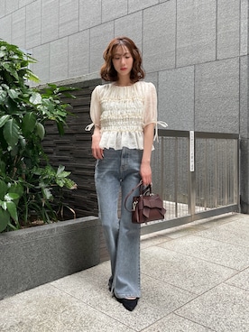 「PROPORTION BODY DRESSING（プロポーションボディドレッシング）のアイテム」を使った、Hikariさん（レディース・153cm）の夏コーディネート