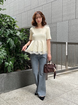 「PROPORTION BODY DRESSING（プロポーションボディドレッシング）のアイテム」を使った、Hikariさん（レディース・153cm）の夏コーディネート