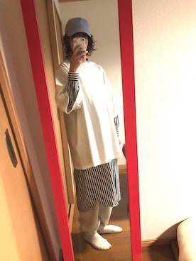「BEAMS BOY（ビームスボーイ）のアイテム（シャツワンピース）」を使った、kanako☺︎さん（レディース・159cm）の夏コーディネート