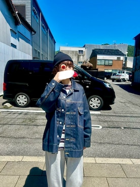 「H&M（エイチ・アンド・エム）のアイテム（トップス）」を使った、kanako☺︎さん（レディース・159cm）の春コーディネート