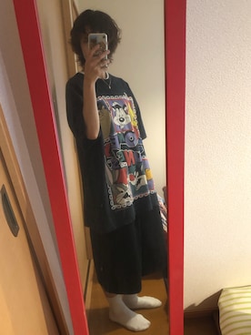 「アイテム（スリッポン）」を使った、kanako☺︎さん（レディース・159cm）の夏コーディネート