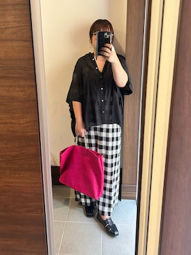 「agnes b.（アニエスベー）のアイテム」を使った、アチコさん（レディース・160cm）の夏コーディネート