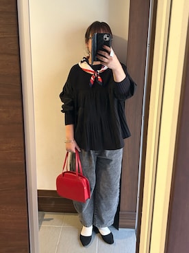 「しまむら（シマムラ）のアイテム」を使った、アチコさん（レディース・160cm）の秋コーディネート