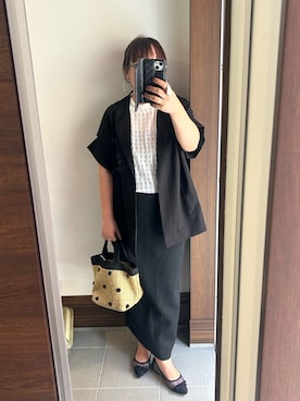 「アイテム（その他アウター）」を使った、アチコさん（レディース・160cm）の夏コーディネート