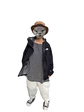 「ストローハット」｜「アイテム（ジャケット/アウター）」を使った、たまごさん（レディース・150cm）の夏コーディネート