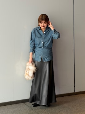 「GALENA（LOUNGEDRESS）（ガレナ）のアイテム」を使った、YONEYAMAさん（レディース・165cm）の秋コーディネート