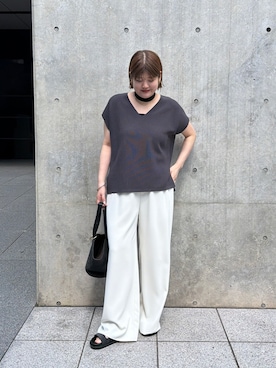 「LOUNGEDRESS（ラウンジドレス）のアイテム」を使った、YONEYAMAさん（レディース・165cm）の春コーディネート