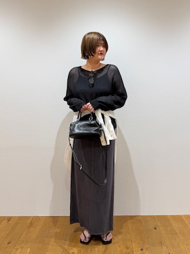 「GALENA（LOUNGEDRESS）（ガレナ）のアイテム」を使った、YONEYAMAさん（レディース・165cm）の夏コーディネート