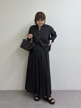 「LOUNGEDRESS（ラウンジドレス）のアイテム」を使った、YONEYAMAさん（レディース・165cm）の春コーディネート