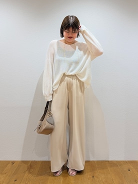 「GALENA（LOUNGEDRESS）（ガレナ）のアイテム」を使った、YONEYAMAさん（レディース・165cm）の夏コーディネート