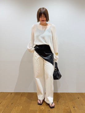 「GALENA（LOUNGEDRESS）（ガレナ）のアイテム」を使った、YONEYAMAさん（レディース・165cm）の夏コーディネート