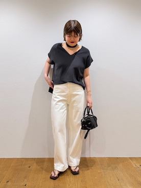 「GALENA（LOUNGEDRESS）（ガレナ）のアイテム」を使った、YONEYAMAさん（レディース・165cm）の夏コーディネート