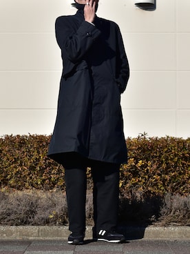 「Graphpaper（グラフペーパー）のアイテム（チノパンツ）」を使った、だい　[相互]さん（メンズ・181cm）の冬コーディネート