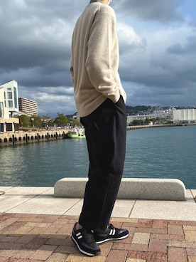 「Graphpaper（グラフペーパー）のアイテム（チノパンツ）」を使った、だい　[相互]さん（メンズ・181cm）の秋コーディネート