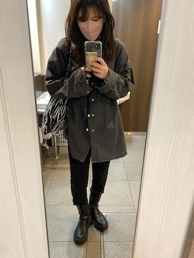 「UNIQLO（ユニクロ）のウルトラストレッチジーンズ（デニムパンツ）」を使った、yuuさん（レディース・155cm）の春コーディネート