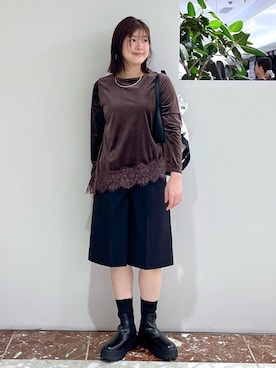 「VIS（ビス）のアイテム（トップス）」を使った、KAYOKOさん（レディース・160cm）の秋コーディネート