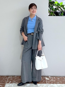 「VIS（ビス）のアイテム（パンツ）」を使った、KAYOKOさん（レディース・160cm）の夏コーディネート