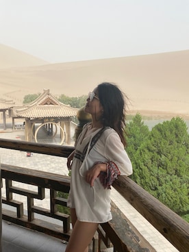 「HOMEMADEのアイテム」を使った、Akaさん（レディース・158cm）の秋コーディネート