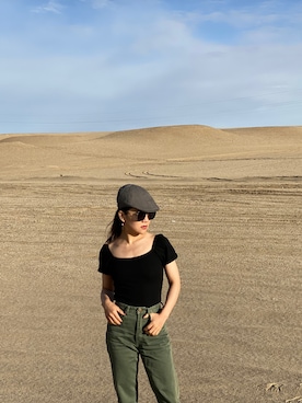 「PULL&BEAR（プルアンドベア）のアイテム（パンツ）」を使った、Akaさん（レディース・158cm）の春コーディネート