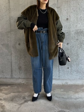 sayさん（レディース・160cm）の冬コーディネート