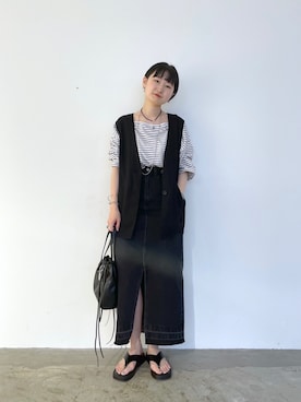 shitomiさん（レディース・156cm）の夏コーディネート