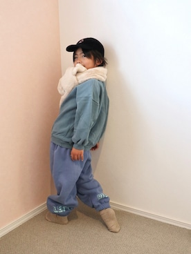 「POLO GOLF（ポロ ゴルフ）のアイテム」を使った、so  rin enさん（キッズ・120cm）の秋コーディネート