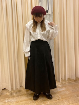 「レトロ」｜「アイテム（その他シューズ）」を使った、honamiさん（レディース・153cm）の夏コーディネート