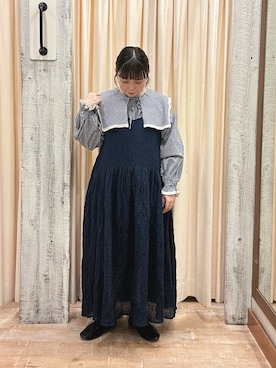 「ゆべしコラボ」｜「アイテム（その他シューズ）」を使った、honamiさん（レディース・153cm）の春コーディネート