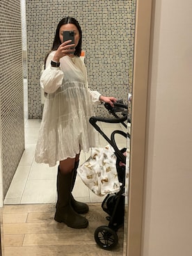 「JOURNAL STANDARD relume（ジャーナルスタンダード　レリューム）のアイテム（ワンピース/ドレス）」を使った、Yさん（レディース・153cm）の夏コーディネート