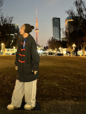 「アイテム（ダッフルコート）」を使った、(((ゆうちょん)))さん（メンズ・163cm）の冬コーディネート